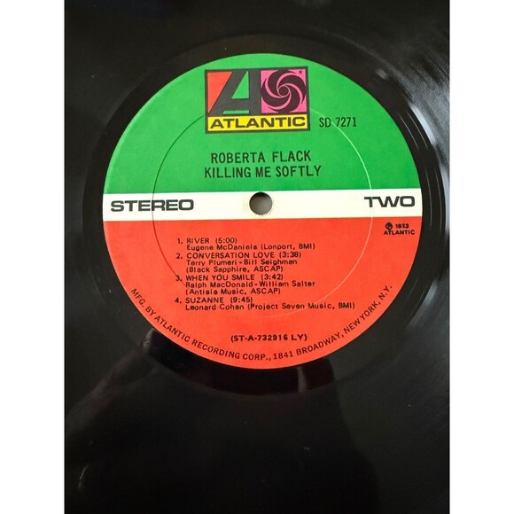 Roberta Flack Killing Me Softly LP 1973 Tri Fold Die Cut SD 7271 VG+ - Picture 9 of 9
